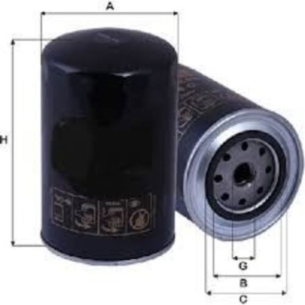 Sardes SO852 Yağ Filtresi Iveco Yağ Filtresi Zp 514 W 8005-Op 592 4-Oc 308 1901603