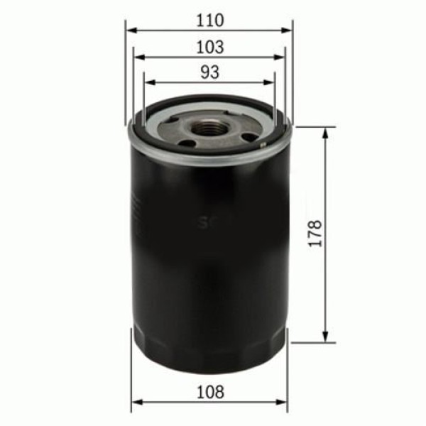 Sardes SO951 Yağ Filtresi MAN 12.153 12.163 D0824 95- 51055017160 