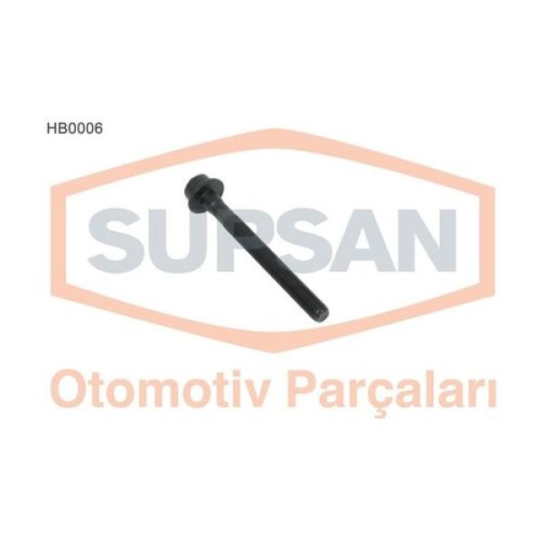 Supsan HB0006 Silindir Kapak Saplaması 10 Adet Palio Bravo Marea Doblo 1.6 16V Tork Motor 7758731(10x) 