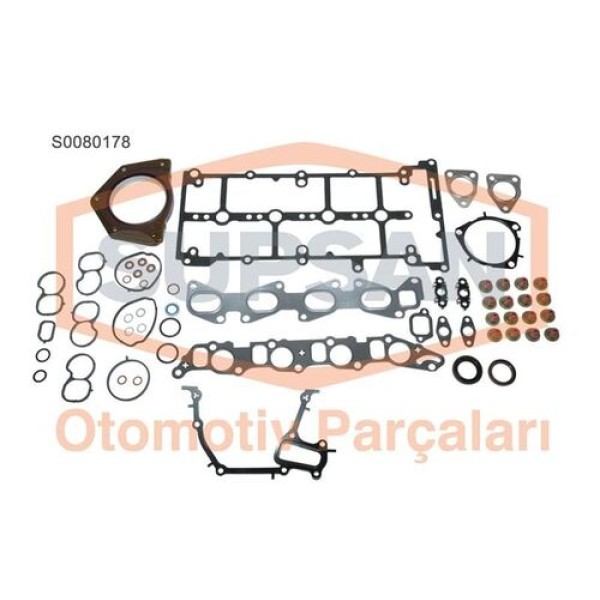 Supsan S0080178 Motor Takım Contası Keçeli Subap Lstıklı Skcsız Doblo III Linea Bravo Punto 1.6D Multijet 71753736 