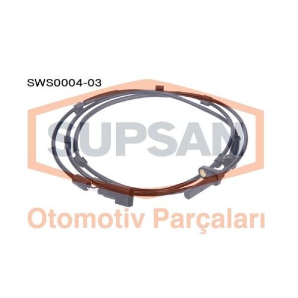 Supsan SWS0004-03 Arka ABS Kablosu Sensörü Sağ Transit V347-V348 TT9 2.2 155PS 11-14 2.2 TDCI 2.4 TDCI 3.2 TDCI 6C112B372BD