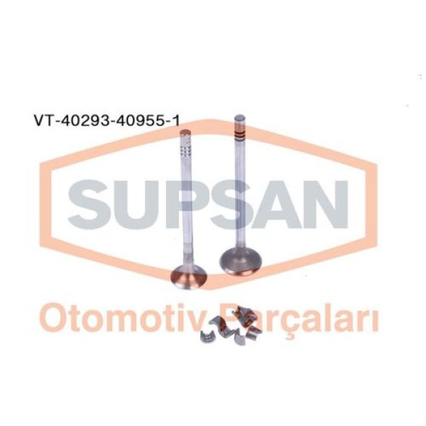 Supsan VT-40293-40955-1 Subap Takımı 16 Subap Transit I4U 2.4L Ara Model 449 6C1Q6507AA