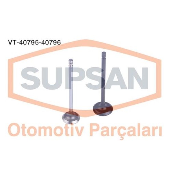 Supsan VT-40795-40796 Subap Takımı Mitsubishi L200 CR 2.5 DID 2006-2012 16 Subap In 8 E8 MN176597 