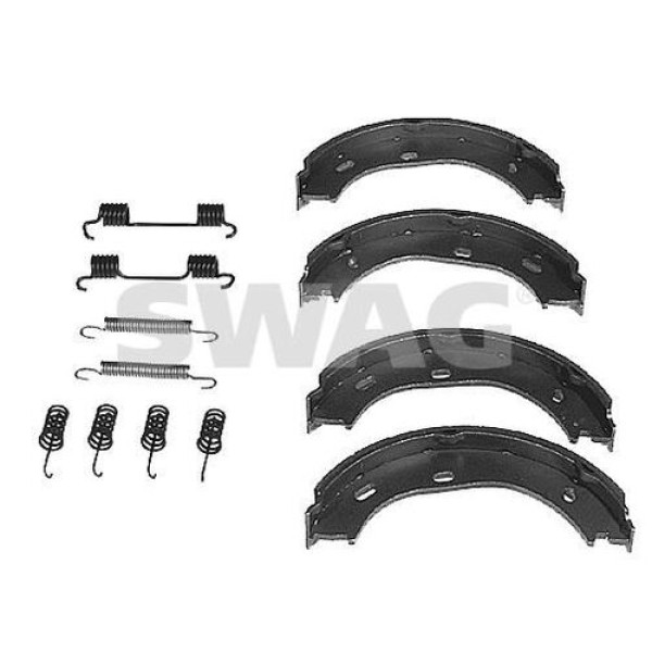 Swag 10908324 Fren Balatası Arka Park Freni Pabuçu W116 76-80 W126 85-91 W123 79-85 Renault 107 74-85 C107 74-80 1164200020 