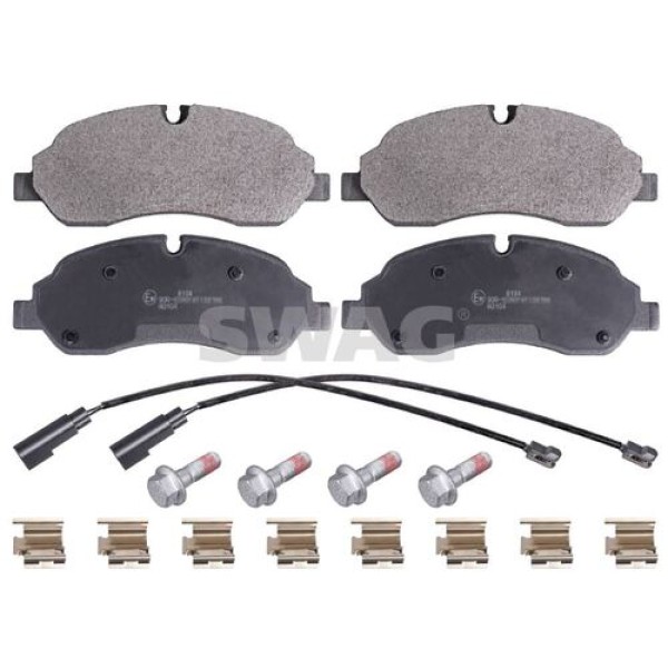 Swag 50916955 Ön Fren Balatası Tourneo Custom Transit Custom V362 2.2TDCI 12-(Arka Tek Teker) Çift Fişli 1916326 