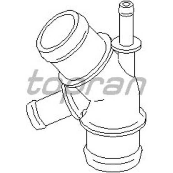 Topran 108877001 755 Termostat Yuvası Flansı Bora 98-05-Golf IV 97-05-A3 96-03-Leon 99-06-Toledo 99-06-O 1J0121087C 