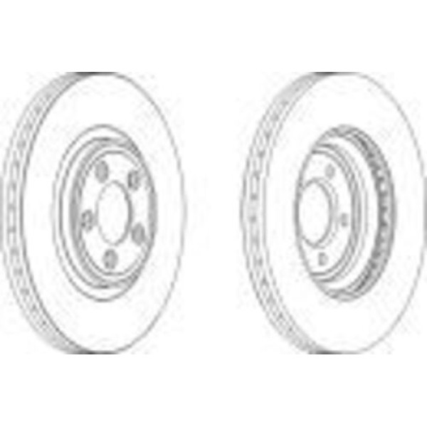 TRW DF6223S Fren Diski Ön Jaguar XF I X250 XJ X350 X358 Xk 2 X150 C2C25336