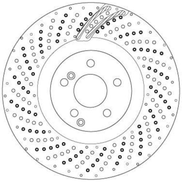 TRW DF6873S Fren Diski Ön W204 AMG C63 08-14 W205 AMG C63 14-W212 11-15 W221 05-12 A2214210812