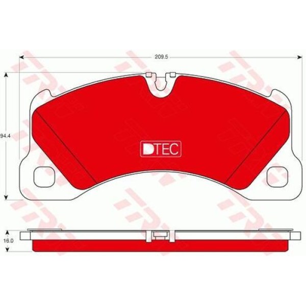 TRW GDB1774DTE Ön Fren Balatası Takım Touareg 2002-Cayenne 2002-Panamera 2011-Macan 2014 