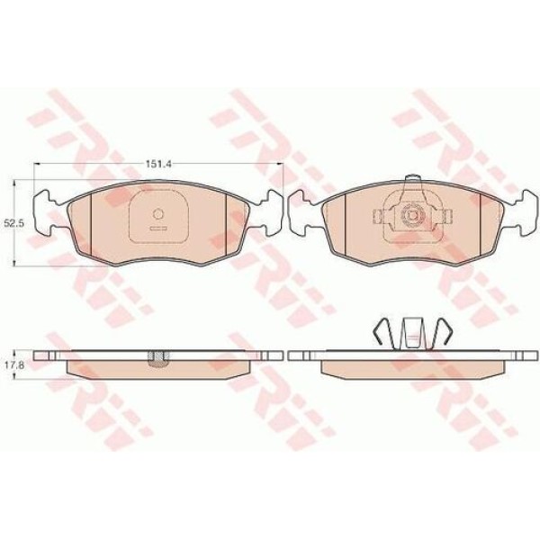 TRW GDB2015 Disk Fren Balatası Ön Strada 2010 7087426 