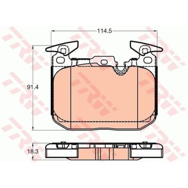 TRW GDB2031 Fren Balatası Ön BMW F20 F21 F30 F31 F34 F35 34116859282