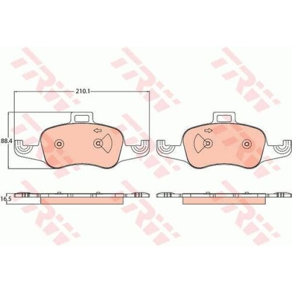 TRW GDB2120 Ön Fren Balatası TT 15 8S0698151A 