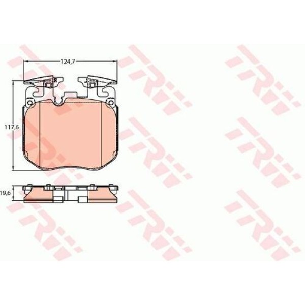 TRW GDB2147 Fren Balatası Ön BMW G20 G22 G30 G32 G11 G14 G05 G06 G07 RolLS-Royce Phantom VIII 17-Cullinan 18- 34106883510