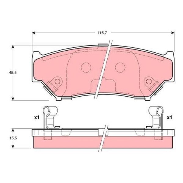TRW GDB3182 Disk Balata 5520056870 