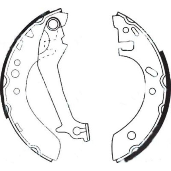 TRW GS8607 Arka Fren Balatası Pabuç Fiesta III 89-00 Escort 95-01 1.0 1.1 1.3 1.4 CVH 1.6 ABS'li 1005968