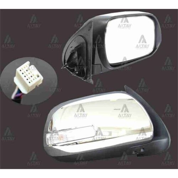 Taiwan 87910OK860 Ayna Diş Dikiz Hilux 12 Elektrikli Sinyalli Otomatik Katlanır Krom Sağ 879100K860 