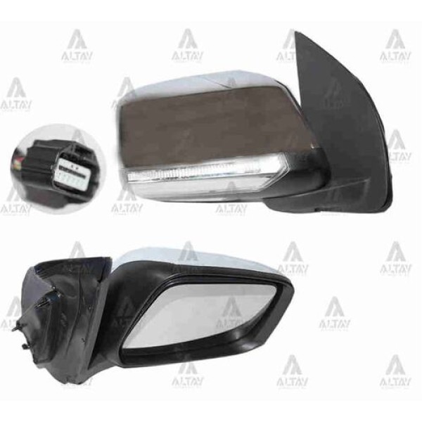 Taiwan 963014X10A Ayna Diş Dikiz Pickup 08 Navara Elektrikli Isıtmalı Sinyalli Otomatik Katlanır Krom Sağ 963014X10A