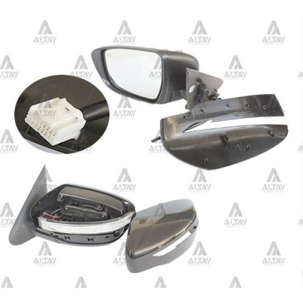 Taiwan 963023YM4B Ayna Diş Dikiz Juke 14-17 Elektrikli Isıtmalı Sinyalli Sol 963023YM4B