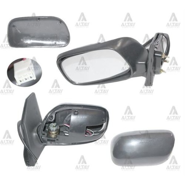 Taiwan TH2208EL Ayna Diş Dikiz Corolla 03-06 Elektrikli 3 Fişli Yuvarlak Soket Sol 879401H030 