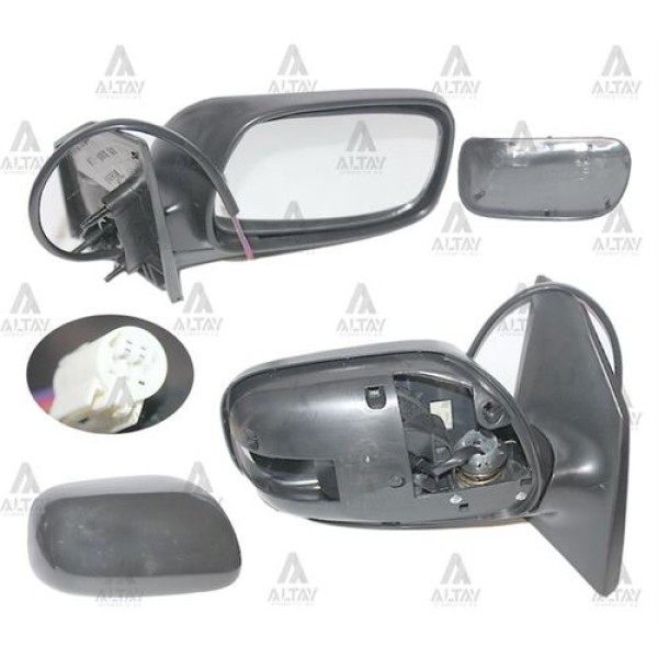 Taiwan TH2208ER Ayna Diş Dikiz Corolla 03-06 Elektrikli 3 Fişli Yuvarlak Soket Sağ 879101E860