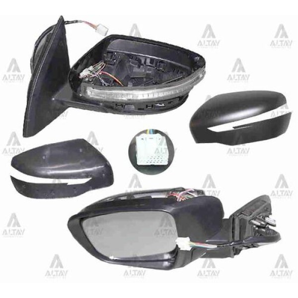 Taiwan VM6242EBHPL Ayna Diş Dikiz Qashqai 14 Elektrikli Sinyalli Isıtmalı Otomatik Katlanır Sol 963024EH6E 