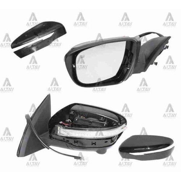 Taiwan VM6242NEBHPL Ayna Diş Dikiz Qashqai 14 Elektrikli Sinyalli Isıtmalı Otomatik Katlanır Kameralı Sol 963024EH8E