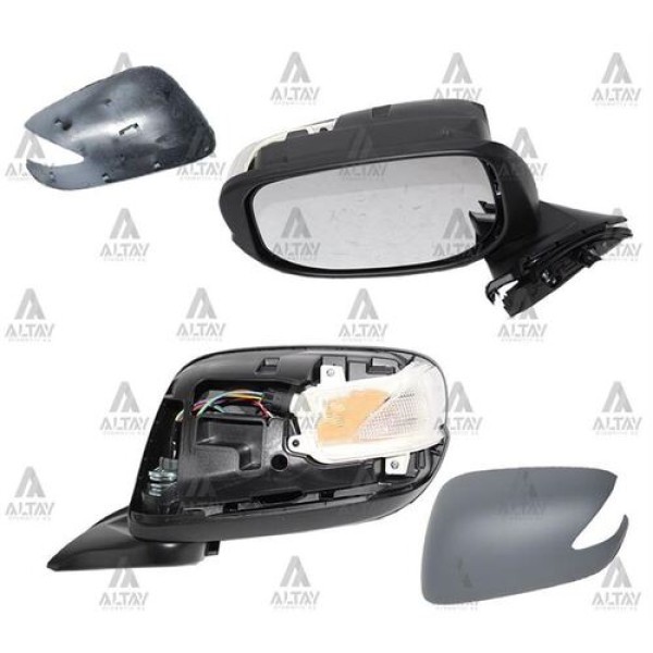 Taiwan VM6257NEBL Ayna Diş Dikiz Jazz 09 Elektrikli Sinyalli Otomatik Katlanır Sol 76258TG5H21 