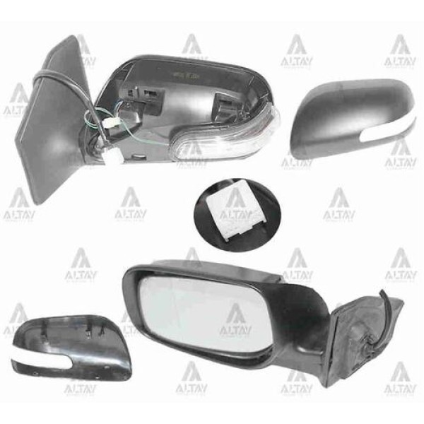 Taiwan VM6269EBAL Ayna Diş Dikiz Avensis 06-08 Elektrikli Isıtmalı Otomatik Katlanır Sinyalli Sol 8790105190 