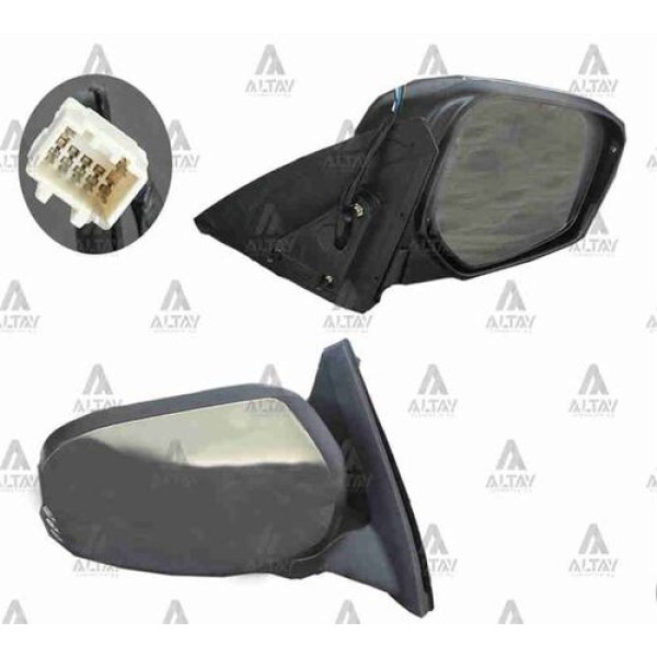 Taiwan YT7231CEBHR Ayna Diş Dikiz L-200 06-14 Elektrikli Isıtmalı Otomatik Katlanır Krom Sağ MN167430T