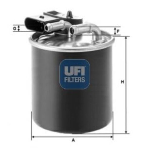 UFI 24.150.00 Mazot Filtresi Benz Vito 110CDI 113CDI 116CDI 10-Sprinter 2008 A6510900852