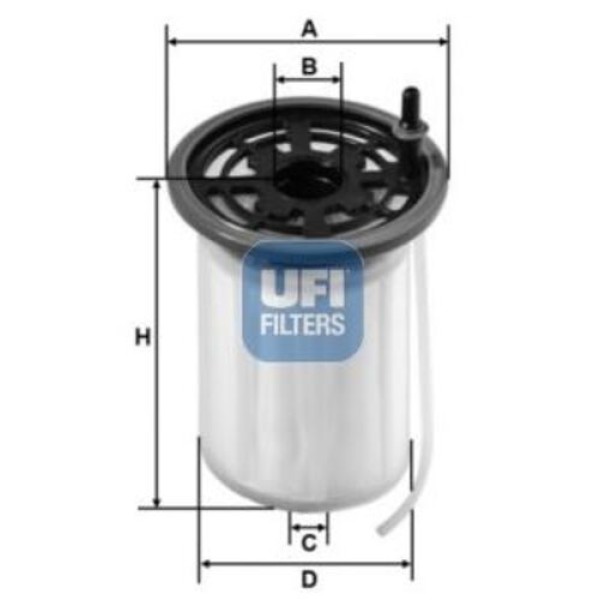 UFI 26.H2O.00 Yakıt Filtresi 