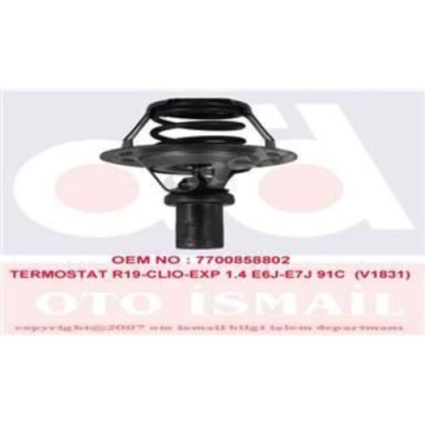 Vernet TH528491 Termostat (91C) Renault 19 Clio I 90-98 Express 95-97 Solenza 1.4 E6J E7J 7700858802 