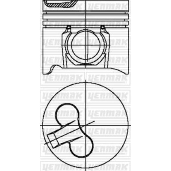 Yenmak 31-03534-000 Piston Segman STD Bongo 2700 Pregio 87-71344-STD 
