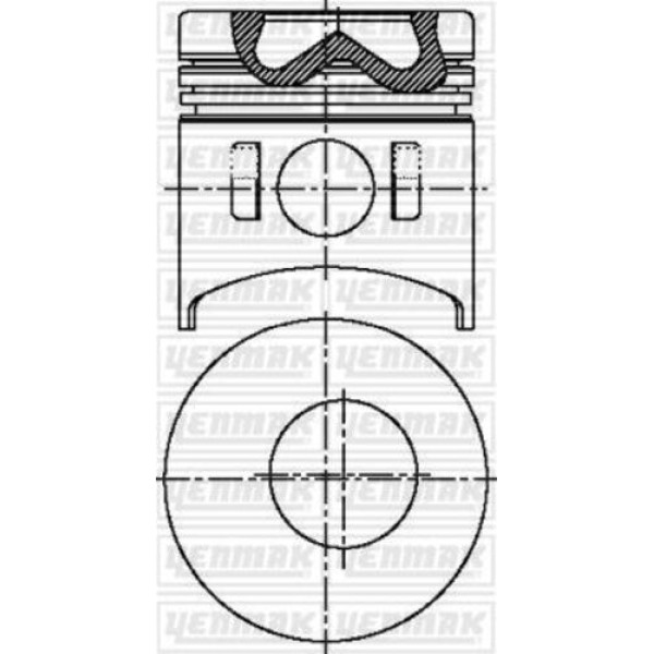 Yenmak 31-04440-000 Piston Segman STD Canter 659 Düz 519 639 839 Me222953 Me018277 87-71594-STD