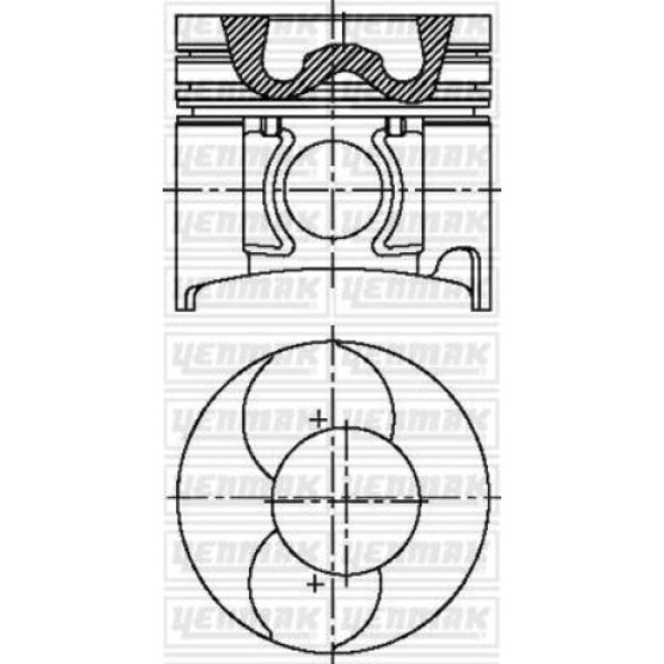 Yenmak 31-04570-000 Piston Segman STD Pick-Up D21 Bd30 1201069T61 