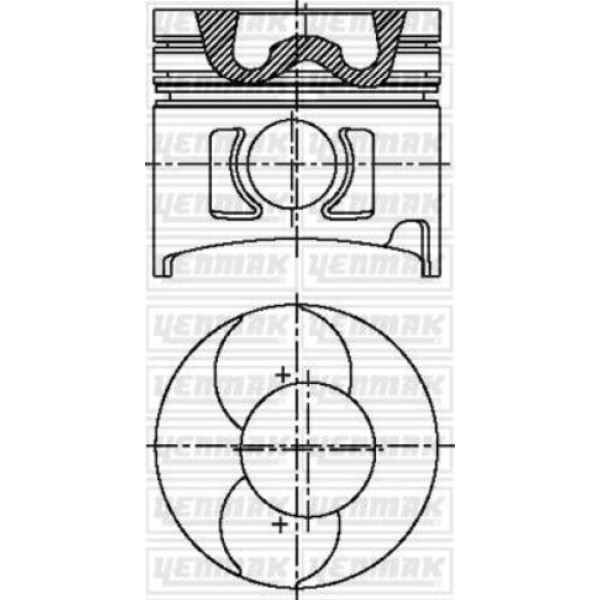 Yenmak 31-04571-000 Piston Segman STD Turbo Pick-Up D21 Bd30T 1201069T05 