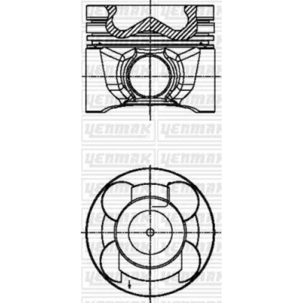 Yenmak 31-04581-000 Piston Segman STD Navara Pathfinder 2.5 05-89mm Yanma Hucre 47.4 A2010-EB70A