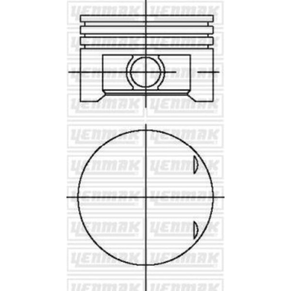 Yenmak 39-03969-000 Piston Segman STD Civic 1.6 VTEC 01-06 D16 75mm 86-71106-STD