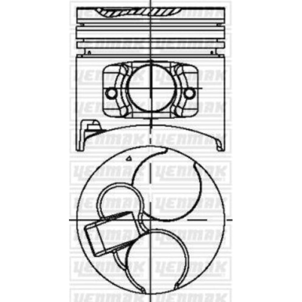 Yenmak 39-04372-000 Piston Segman STD Fuso Canter 511 711 4M40 95.50mm ME201781 