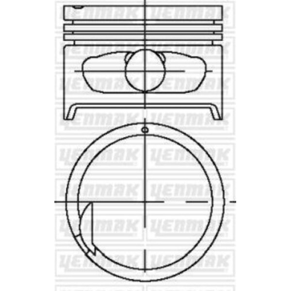 Yenmak 39-04484-000 Piston Segman STD Accent 1.5 12V 95-00 87-71130-STD 