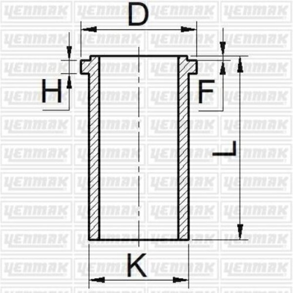 Yenmak 51-36230-000 Motor Gomlegı STD Kia 97.1mm 5136230000 