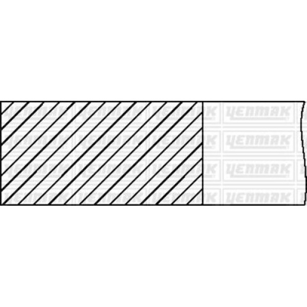 Yenmak 91-09532-000 Segman STD Ceres 2400 Adet 06-253600-00