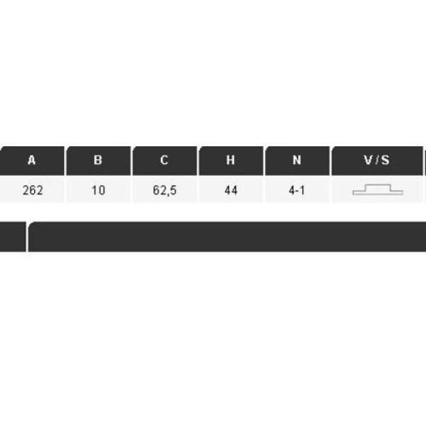 Yavuzsan 16500 Arka Fren Diski Accent Blue 11-i20 16-Rio 11-1.4CRDI 262X62.50X10X4 Adet 58411-0U300 
