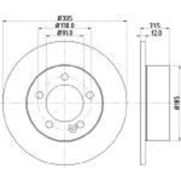Yavuzsan 30299 Arka Fren Diski Master 10-Movano 10-Ad Tek Teker 43206-00Q0B