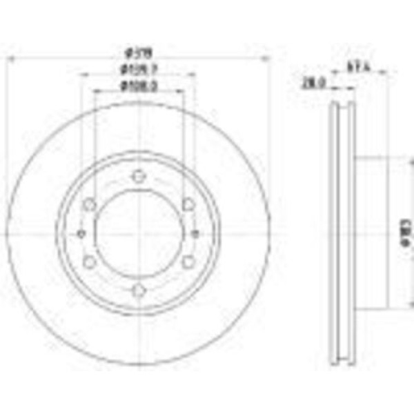 Yavuzsan 34575 Ön Fren Diski Hilux 05-2.5 D4D Hilux Vigo 15-319X28X6Dl Havalı Adet 4351204050