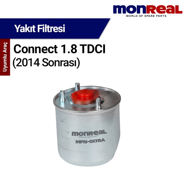Ford Connect 1.8 TDCI 2014 Sonrası Filtresi (Yakıt) MONREAL 