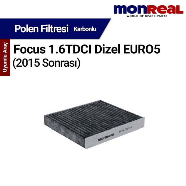 Focus 1.6TDCI Dizel EURO5 2015 Sonrası Filtresi (Polen)-MONREAL 