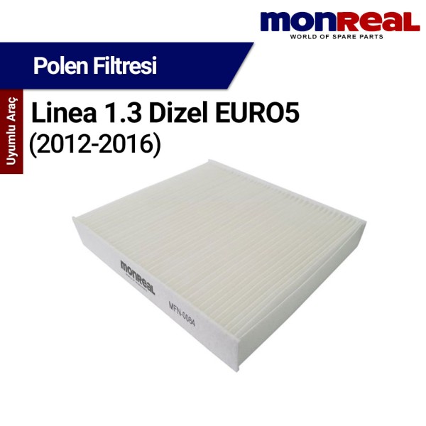 Linea 1.3 Dizel EURO5 (2012-2016) Filtresi (Polen) - MONREAL