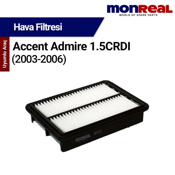 Accent Admire 1.5 CRDI Dizel 2003-2006 Filtresi (Hava) - MONREAL