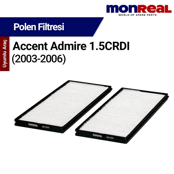 Accent Admire 1.5 CRDI Dizel 2003-2006 Filtresi (Polen) - MONREAL
